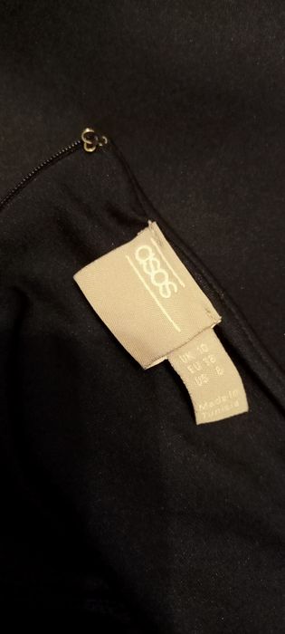 Elegancka czarna sukienka M studniówka