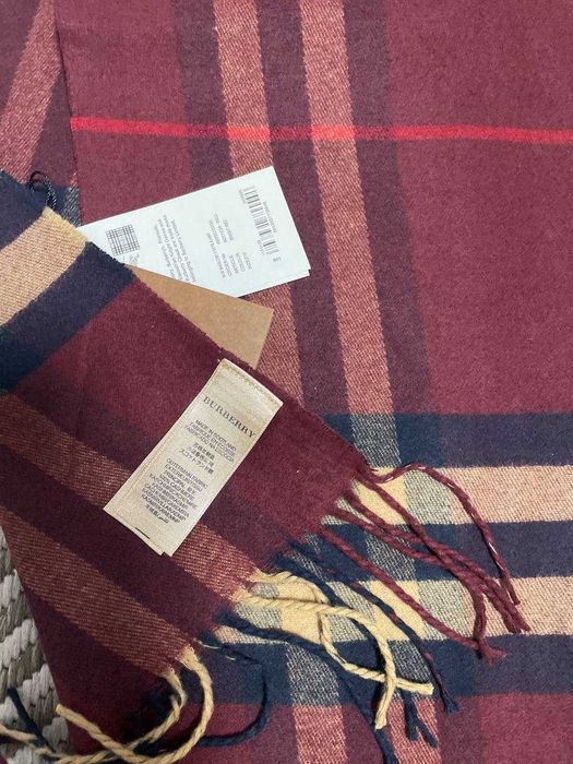 Шарф Барбері кашемір 32*180см шарф Burberry Red Clasic