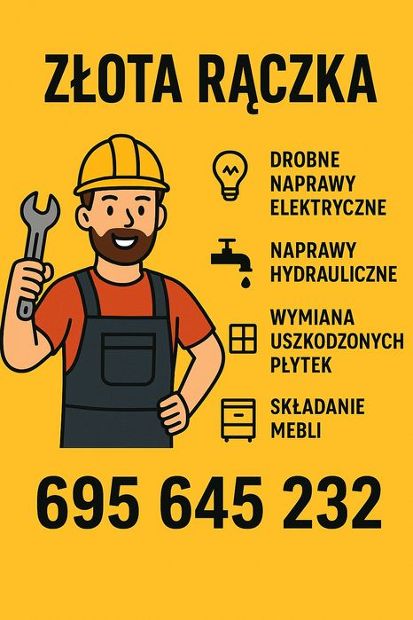Złota Rączka - Szybkie Naprawy Domowe - Elektryk, Hydraulik, Montaż