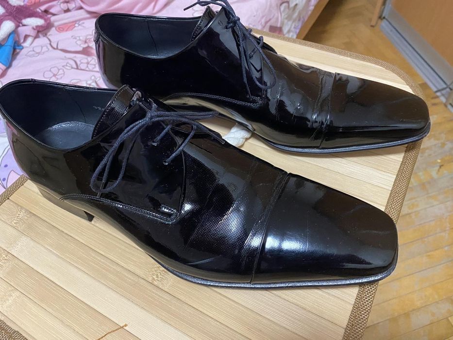 Туфли мужские, Турция, лак, кожа, р.42