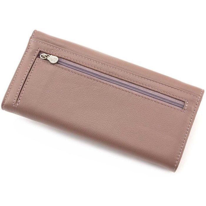 Пудровый кожаный кошелёк на магните Marco Coverna mc1413-6