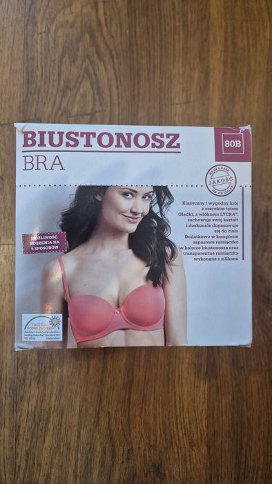 Biustonosz 80B z regulowanymi ramiaczkami