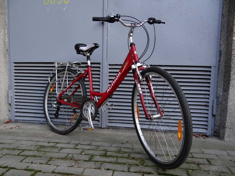 Rower AUTHOR Seance trekkingowy turystyczny damski czerwony 28"