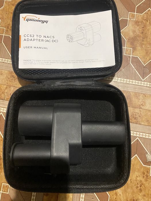 Адаптер перехідник CCS2 – Tesla (NACS) GUWIEYG | Швидка зарядка