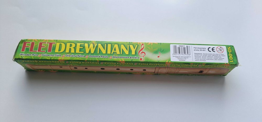 Drewniany flet prosty FLET DREWNIANY — nowy
