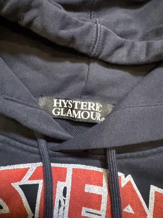 Худи Hysteric Glamour slim fit слим синее