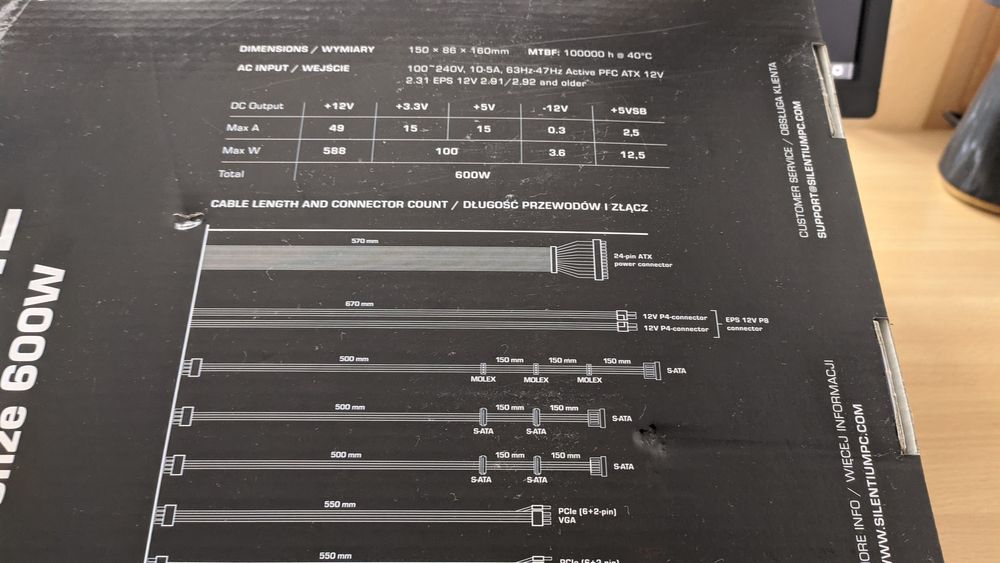 Zasilacz SilentiumPC Vero M2 Bronze 600W