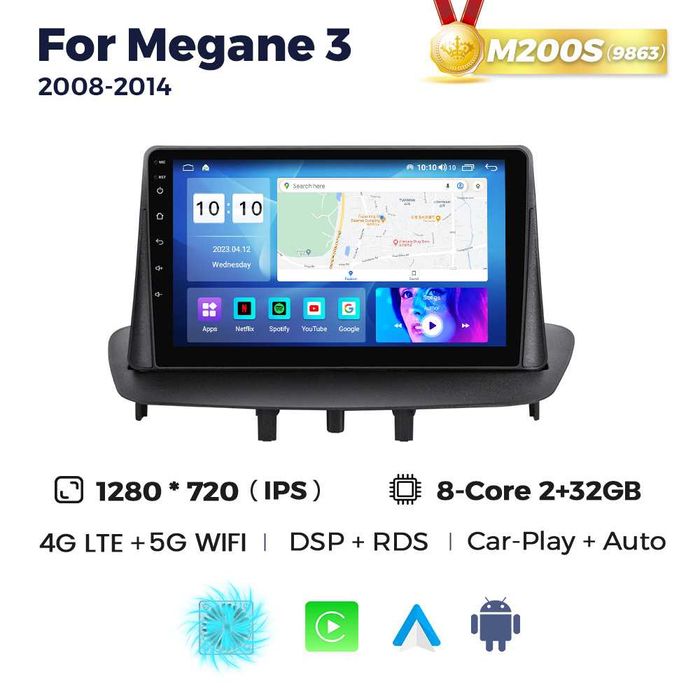 Штатна магнітола Renault Megane 3 android GPS рено меган