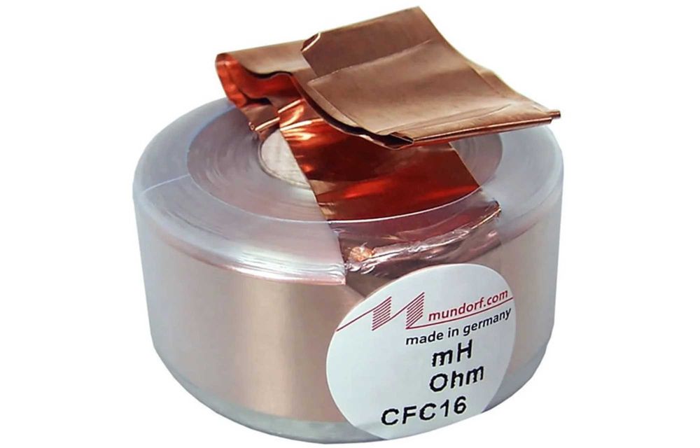 Cewka tasmowa Mundorf CFC16 1mH 0.37R 1szt High end audiofilska