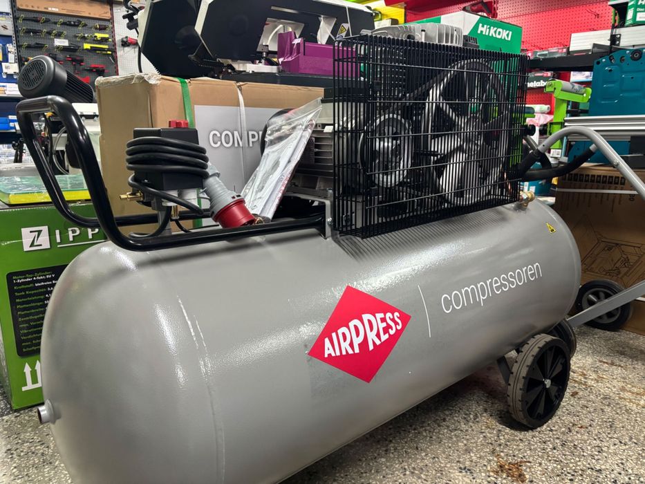 NOWY Kompresor Airpress 270L – 4KM, 400V, 10 bar – napęd paskowy