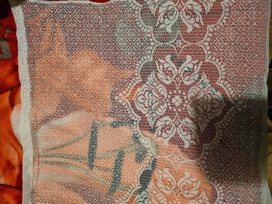 Firanka we wzór kwiatowy