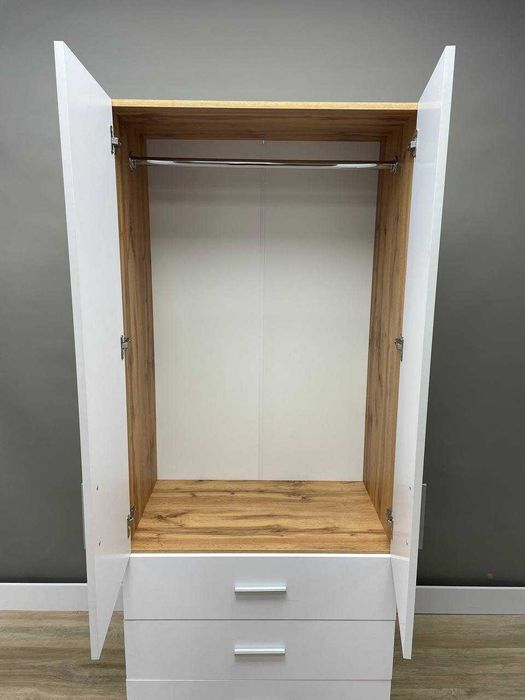 Шафа двохдверна з шухлядами «Вероніка», пенал для спальні, шкафдлядома