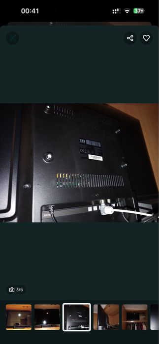 Televisão preta TDsystems nova 32”
