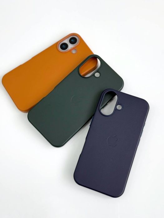 Шкіряний чохол з Magsafe для iPhone 16 , 16 pro, 16 pro max