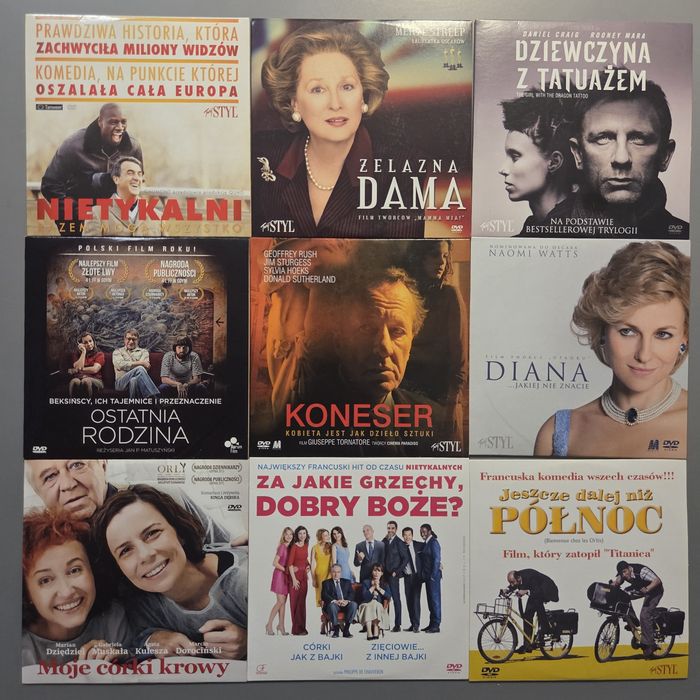Zestaw filmy DVD x45szt.