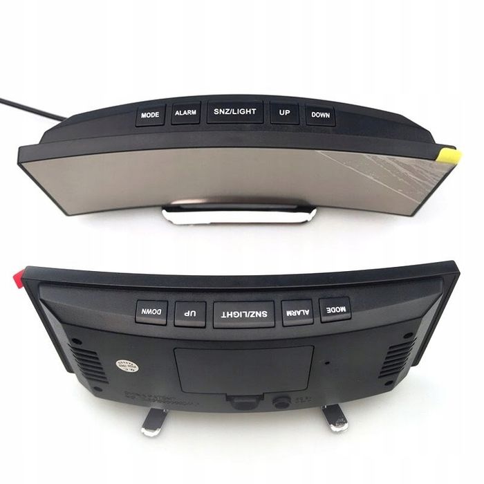 Zegar zegarek cyfrowy elektroniczny LED budzik termometr alarm data