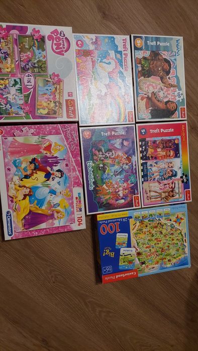 Zestaw puzzli dla dziewczynki