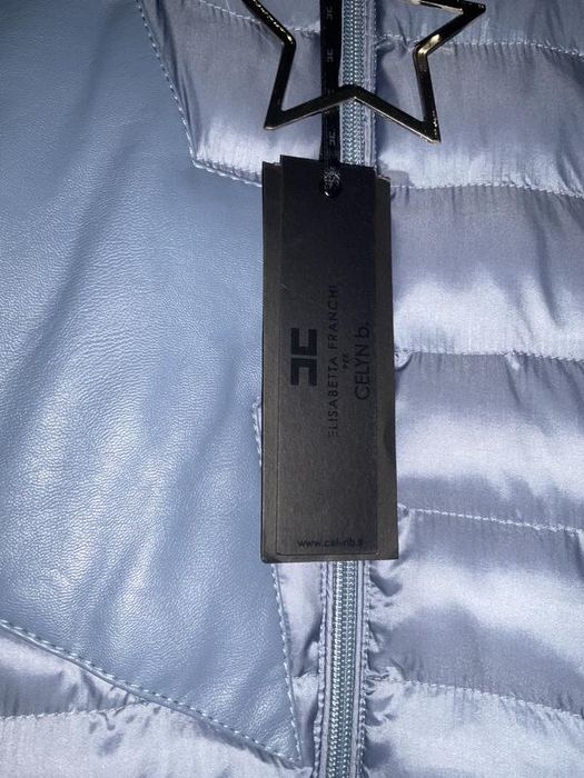 Шикарне пальто Elisabetta Franchi by Céline b. , синє, p. 44 Італія