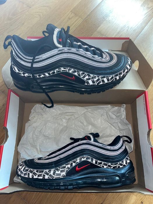 Nike air Max 97 all-over print black red