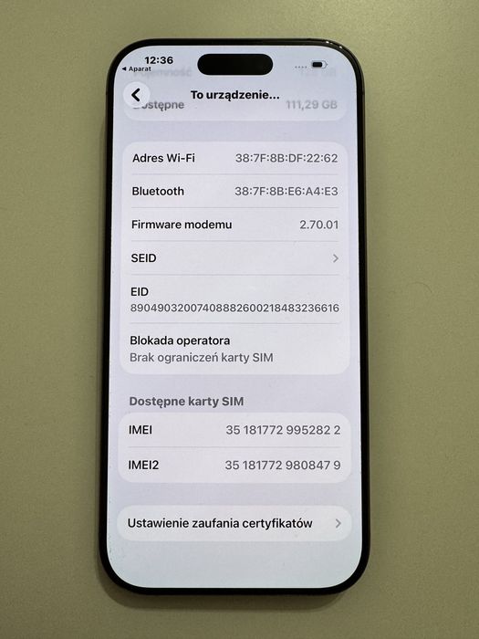 Iphone 16 pro 128gb stan idealny