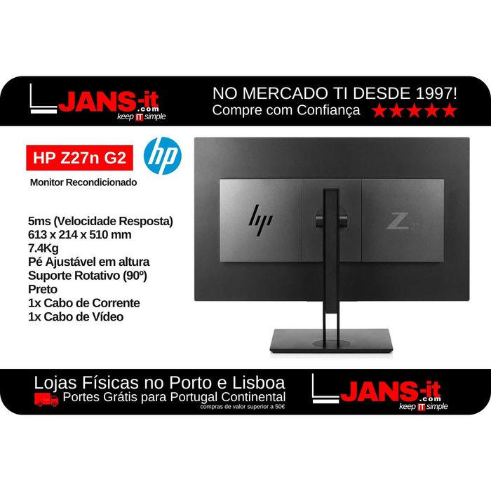 HP Z27n G2 | 27″ | IPS | 2K QHD