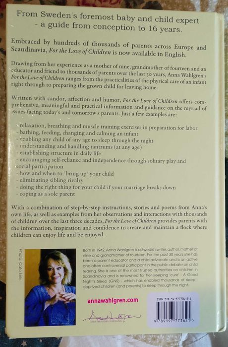 For the love of children, Anna Wahlgren