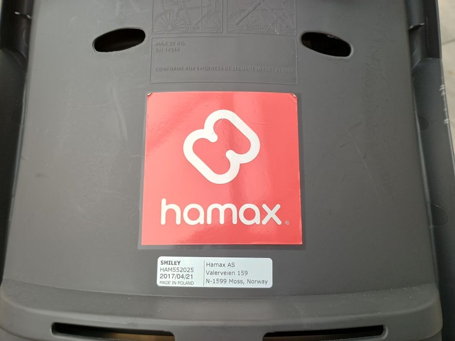 Fotelik rowerowy dla dziecka Hamax Smiley