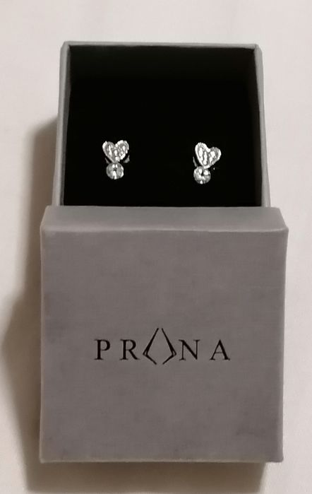 Kolczyki Prana Akwamaryn Srebro 925