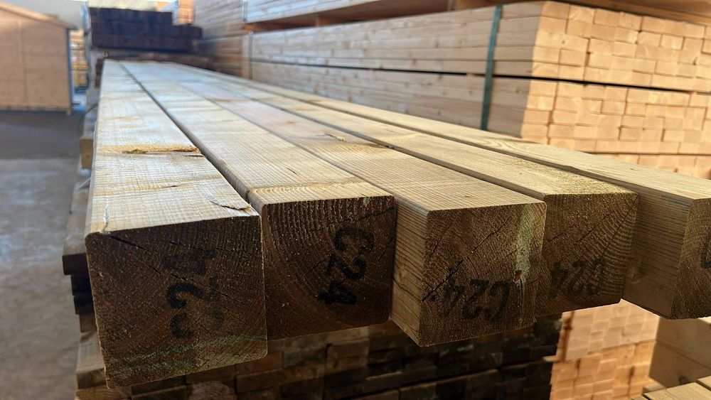 Barrote de Madeira – PINHO APARELHADO TRATADO CL3 C24