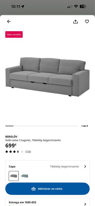 Sofa 6 lugares BÅSLÖV