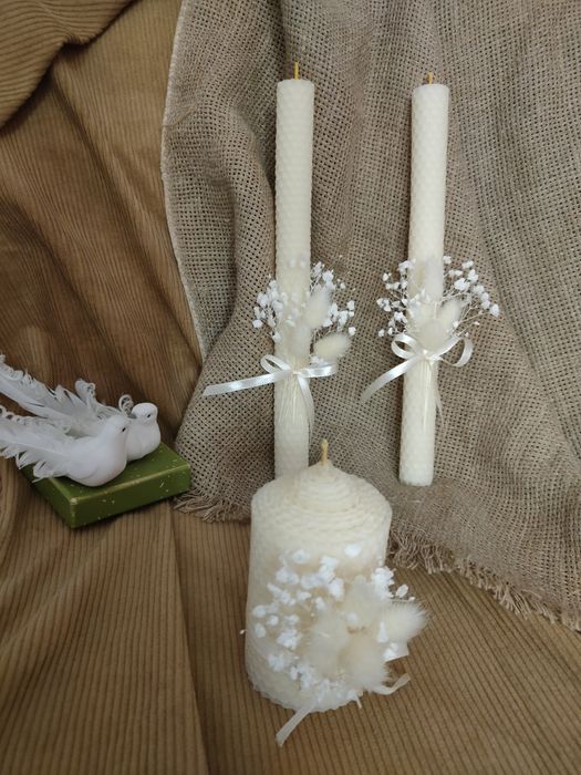 Сімейне вогнище. Семейный очаг.Свічки. Свечи. Вінчальні свічки