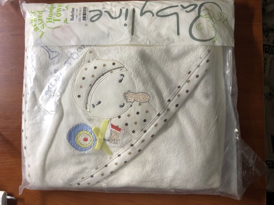 Полотенце уголок для новорожденного