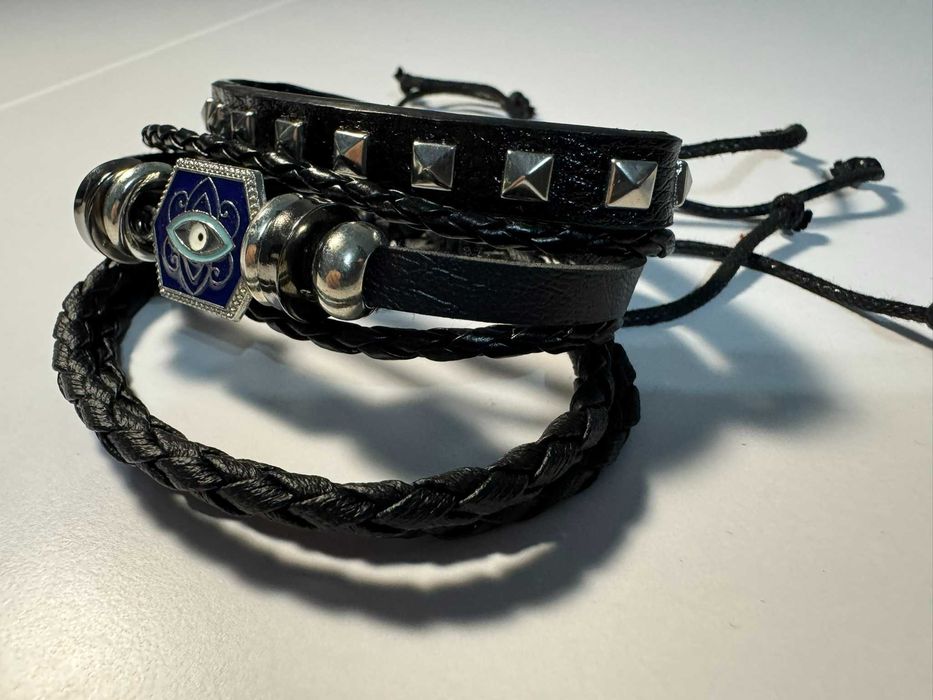 trzy bransoletki oko proroka boho (b13)