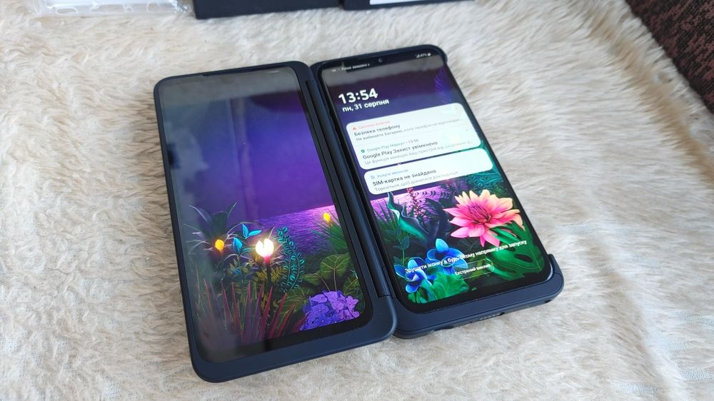 Смартфон LG G8X ThinQ LM G850EMW 6/128GB Dual Screen чехол екран