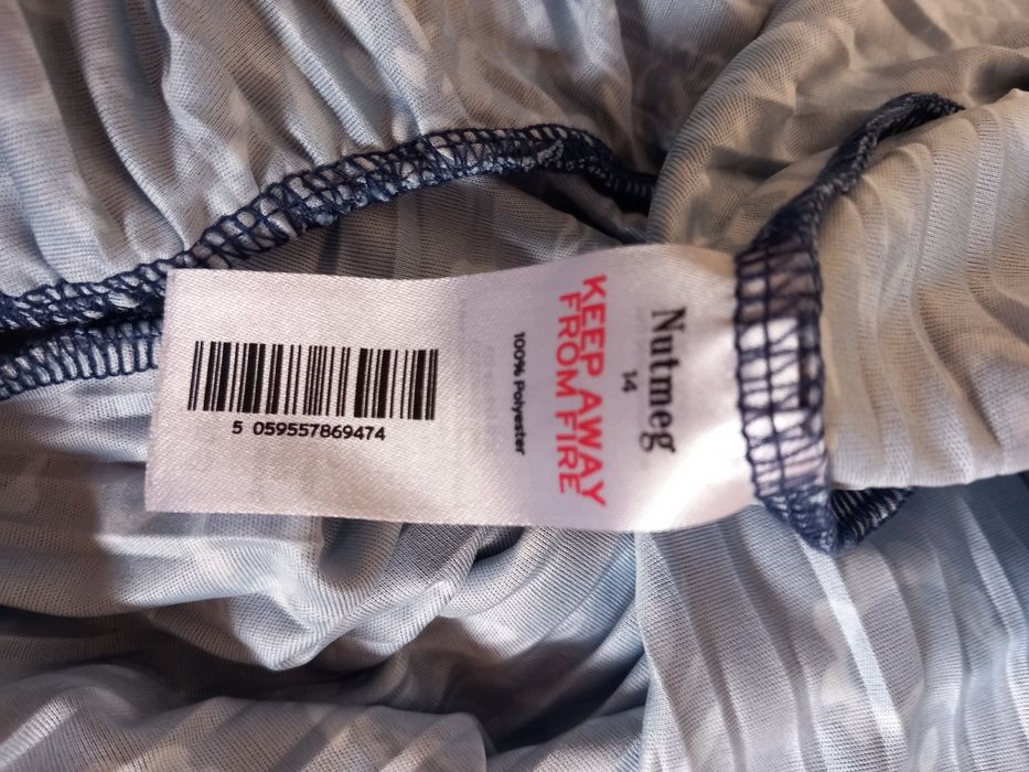 plisowany kombinezon z szerokimi nogawkami Nutmeg 42/XL