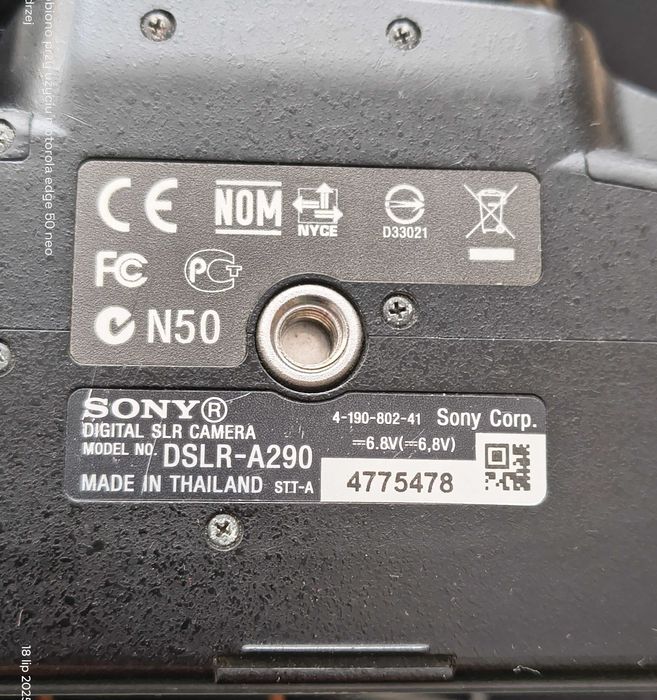 Aparat Sony Alpha  A290 zestaw