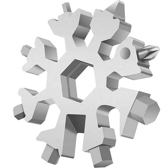 Multitool klucz wielofunkcyjny śnieżynka płatek śniegu 18w1