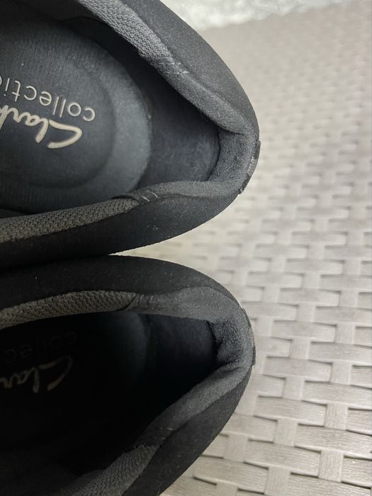 Clarks collection ботинки туфли 42 размер кожаные черные