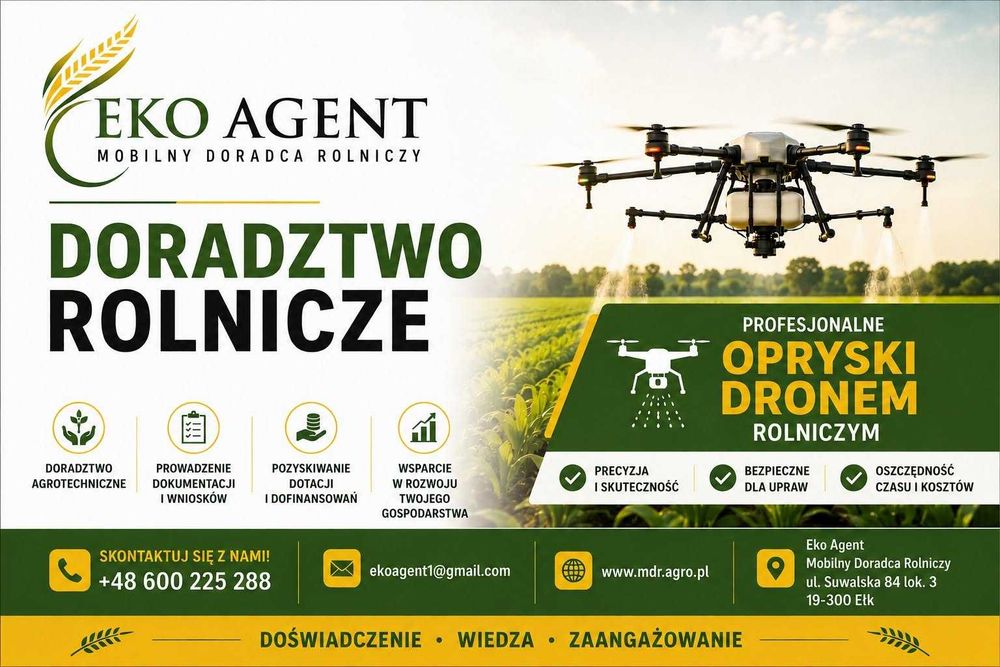 Oprysk dronem rolniczym