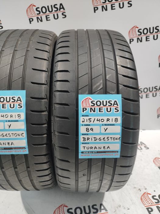 2 pneus 80% de piso 215-40R18 Bridgestone - Oferta dos Portes