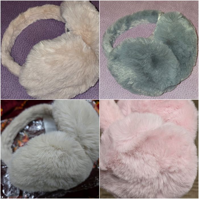 Навушники зимові, вушка з хутра