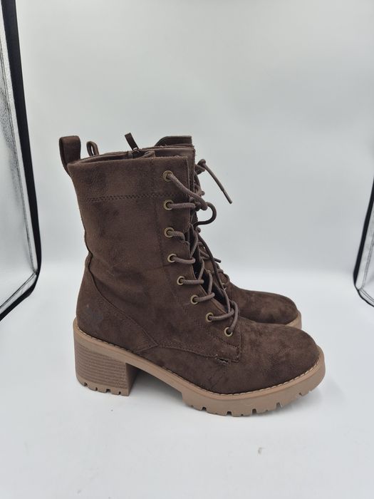 Botki damskie Brązowe Dockers na obcasie 41