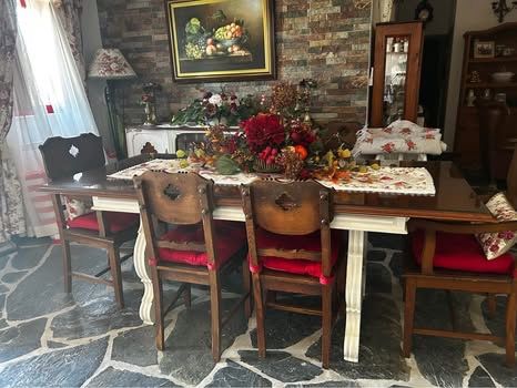 Conjunto rustico de movel casa de jantar recuperado