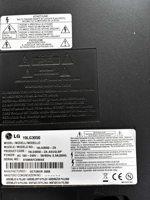 TV LG 19LG3050 - 19 polegadas - LCD HD - c/ Comando - Bom Estado - Funciona Perfeitamente - Entrega Disponível