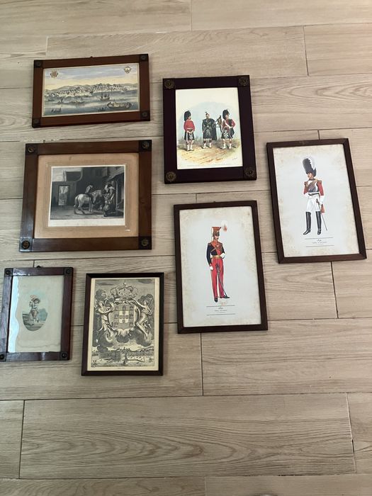 Quadros antigos (lote de 6)