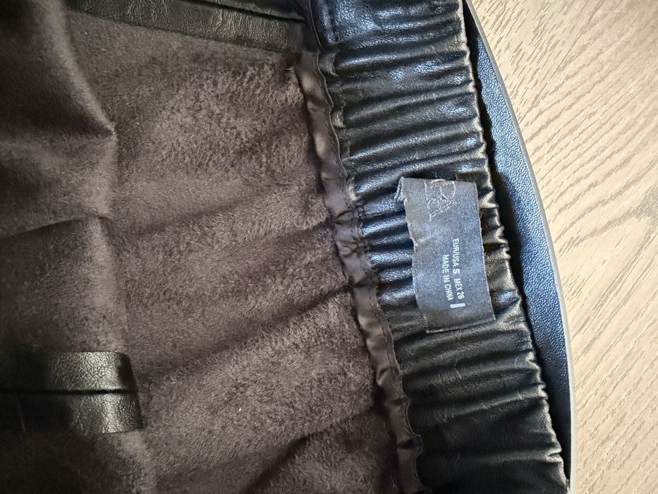 Юбка zara эко кожа s размер