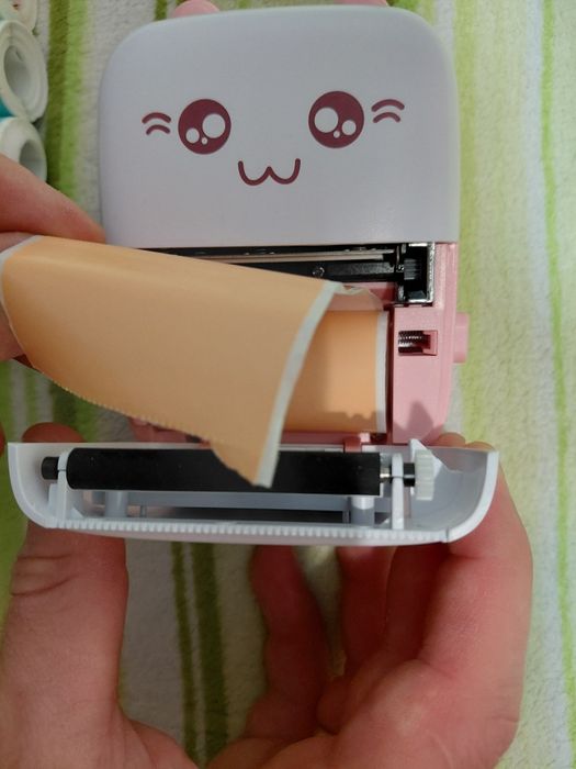 Міні термопринтер з набором паперу для друку