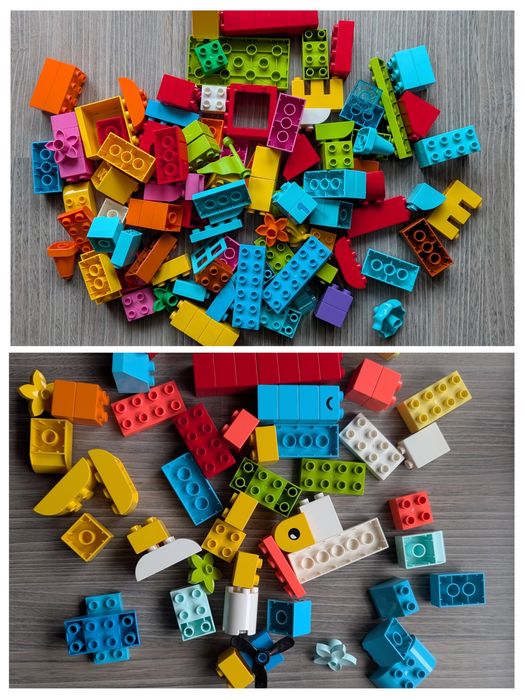 Duży zestaw Lego Duplo 277 elementów + gratis 261 klocków
