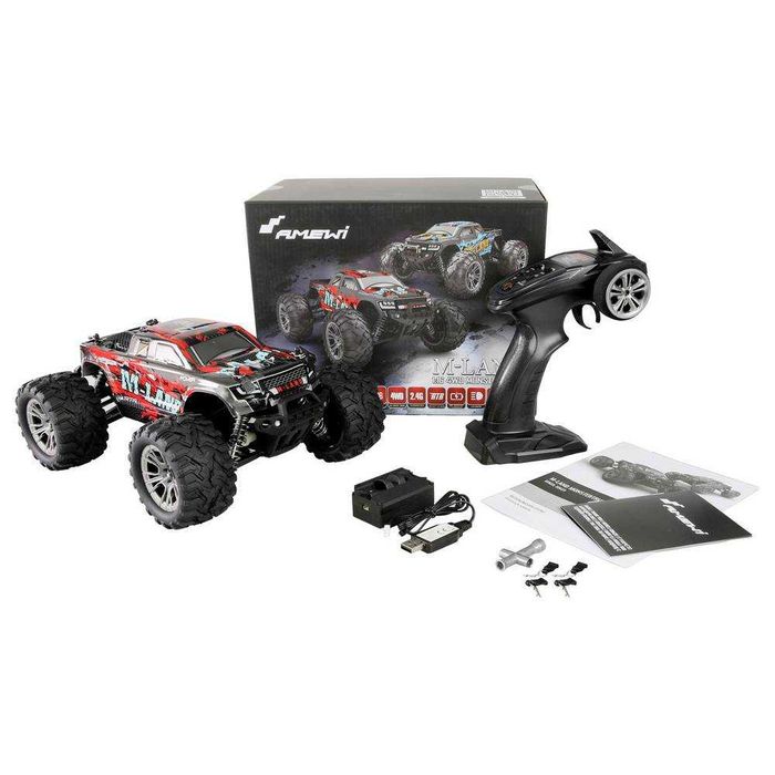 Amewi M-Land Monster Truck, zdalnie sterowany 48 km/h 4WD 1:16 RTR