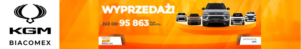 KGM by SsangYong Biacomex - Autoryzowany Dealer KGM top banner